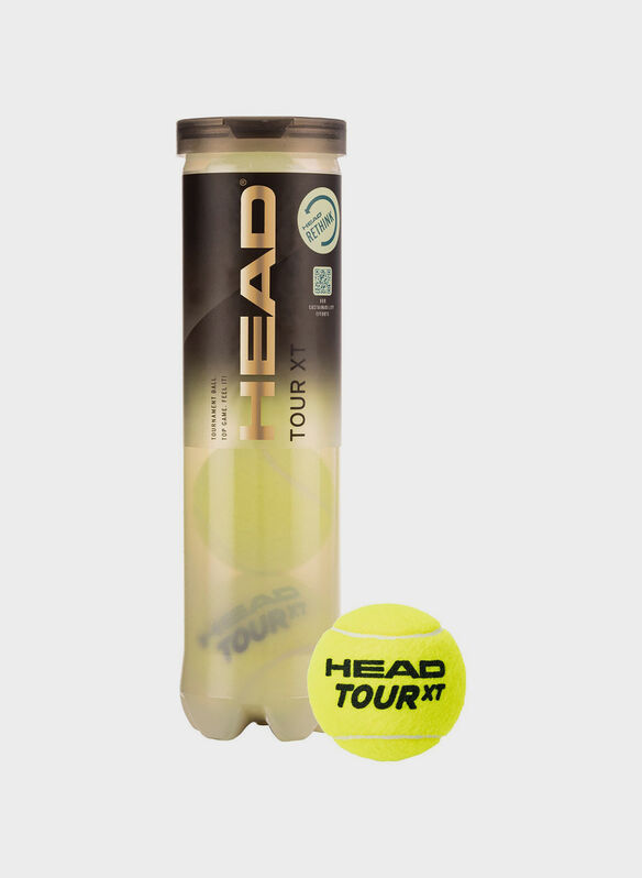 TUBO 4PZ HEAD TOUR XT PALLE TENNIS, YEL, medium
