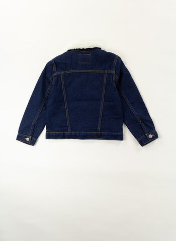 GIUBBOTTO JEANS SHERPA BAMBINO, D3C STONE, small