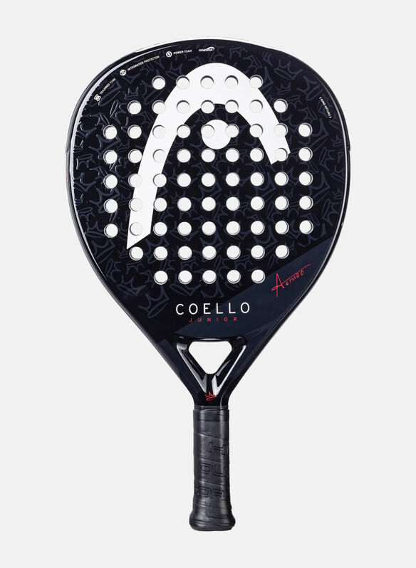 RACCHETTA COELLO PADEL JUNIOR, BLKRED, medium