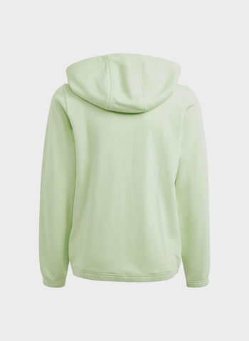 FELPA FULL ZIP 3 STRIPES RAGAZZA, GREEN, small