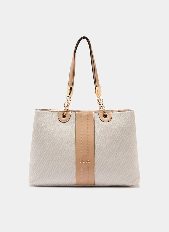 BORSA A SPALLA MEDIA, C3920 CREMA, medium