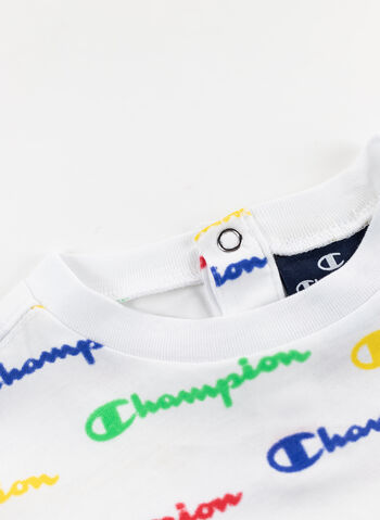 COMPLETO T-SHIRT + SHORT BIMBO, WL001 WHT, small