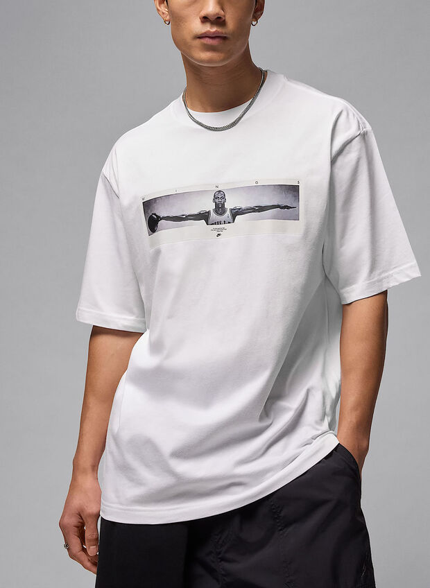 T-SHIRT JORDAN, 100 WHT, large