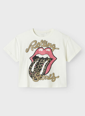 T-SHIRT ROLLING STONES RAGAZZA, CLOUD DANCER, small