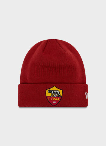 CAPPELLO IN MAGLIA AS ROMA UNISEX, RED, small