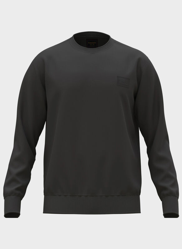 FELPA GIROCOLLO MICRO LOGO, - BLK, medium