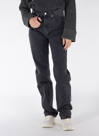 JEANS HIGH RISE STRAIGHT, 1BY  BLK, small