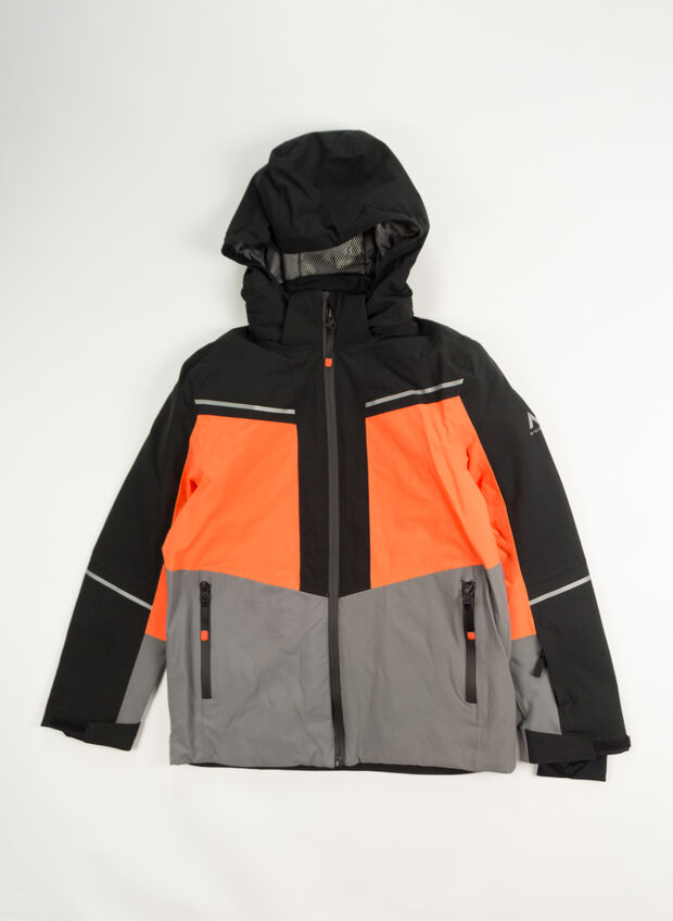 GIACCA SCI DARIUS STRETCH 10000 RAGAZZO, 901 BLKORANGE, large