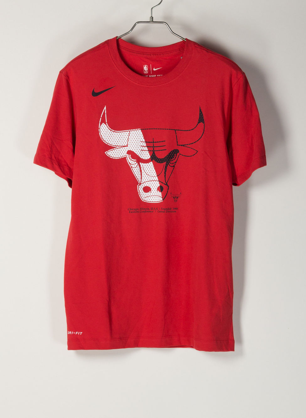 NIKE T-SHIRT CHICAGO BULLS DRI-FIT Red 