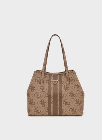 BORSA VIKKY SHOPPER LOGATA, LTL LATTE LOGO, small