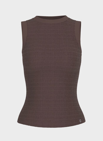 TOP CANOTTA CON STRASS, F1I7 COFFE, small