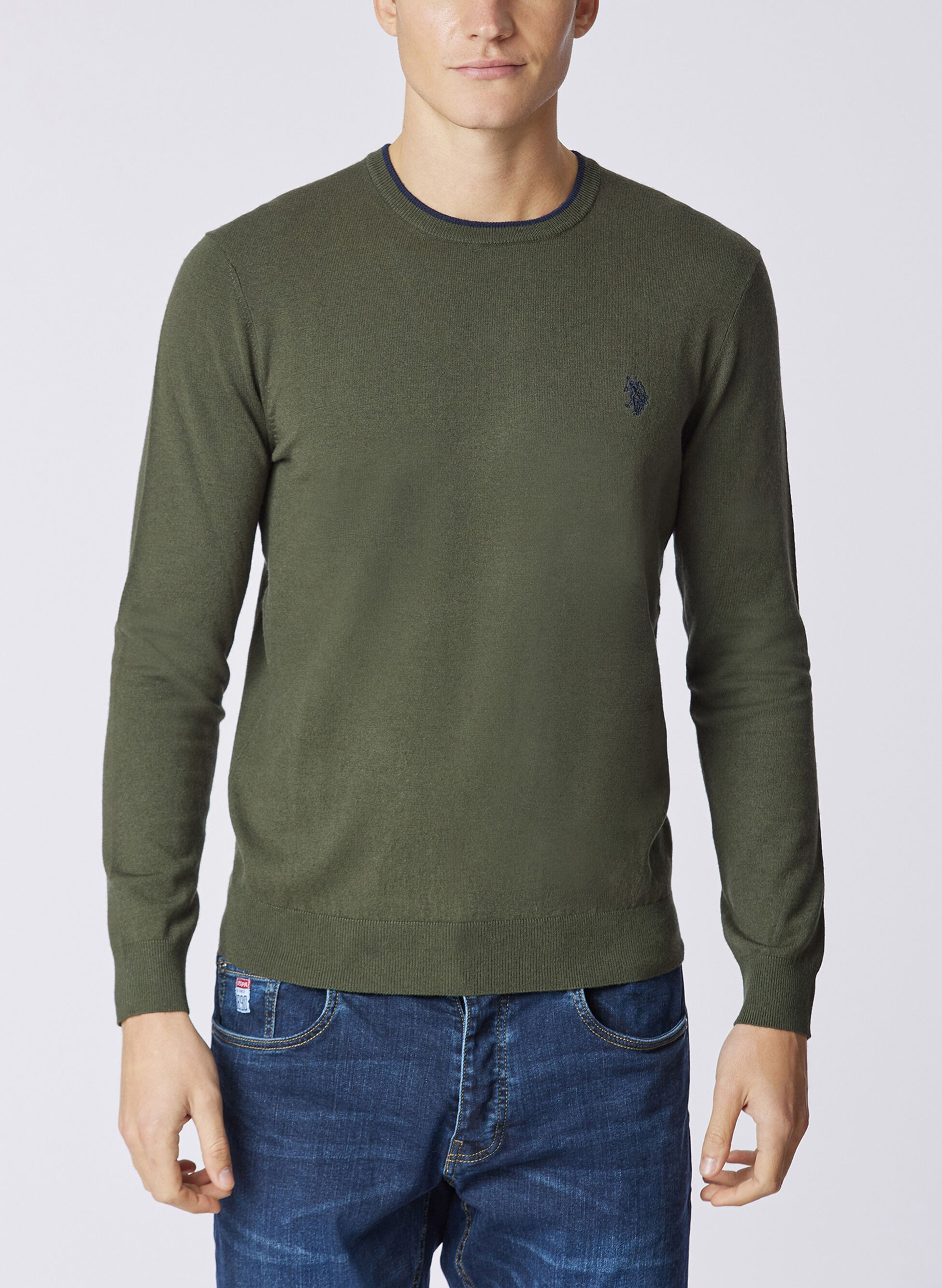 U.S. POLO ASSN. MAGLIONE GIROCOLLO