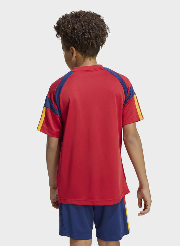 T-SHIRT TIRO MANICA CORTA JUNIOR, - BORDO, medium
