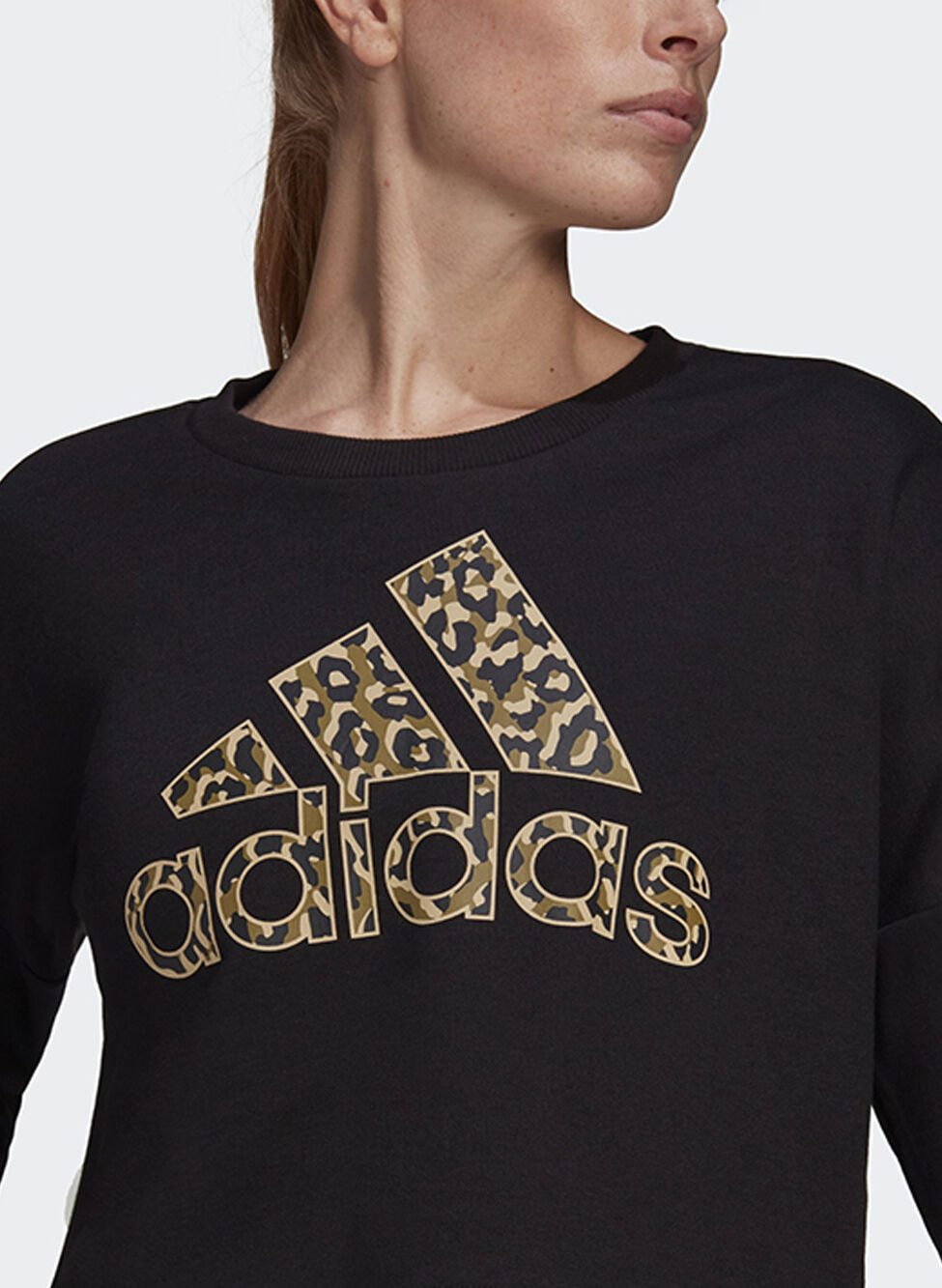 felpa adidas leopardata