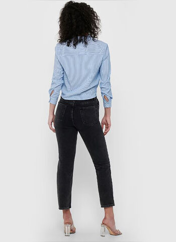 CAMICIA TIE DETAIL, CLOUD DANCER, small