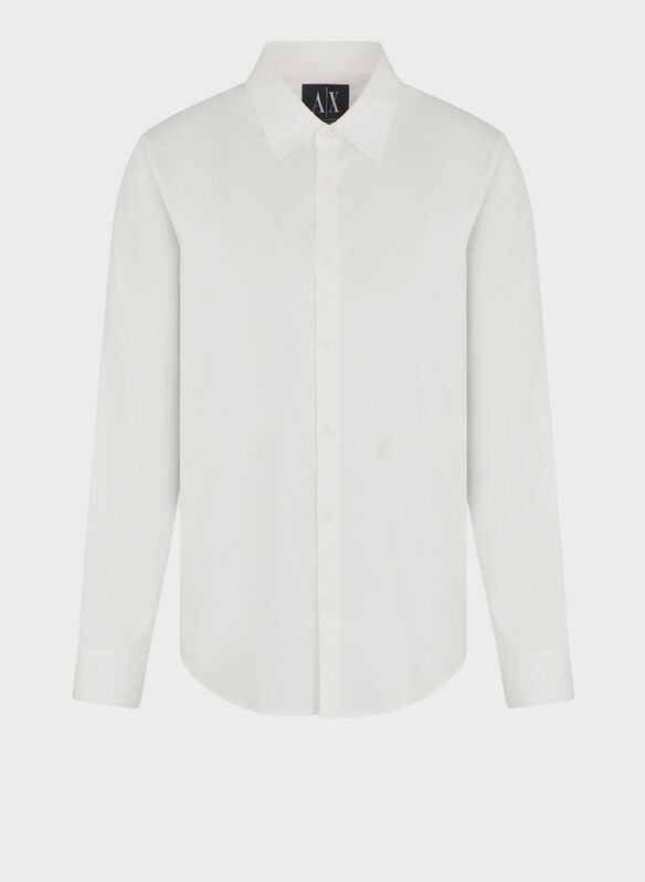 CAMICIA ICON POPELINE, U0009 OFF WHT, medium