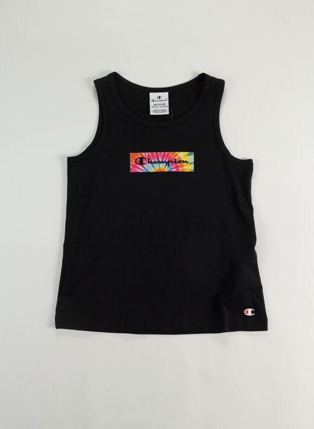 CANOTTA COLOR RAVE RAGAZZA, KK001 BLK, large