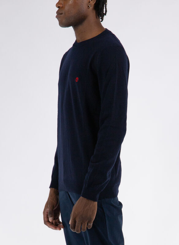 MAGLIONE GIROCOLLO MERINOS, 433 NVY, medium