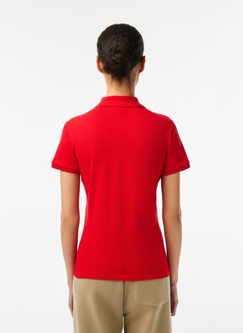 POLO TAGLIO SLIM IN PETIT PIQUE, F8M CORALLO, small