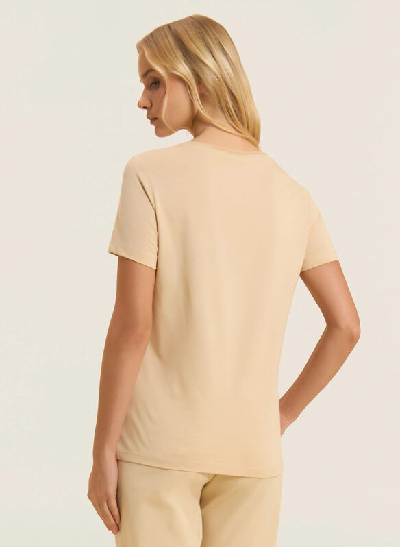 T-SHIRT GRAFICA ANIMALIER, Z99 BEIGE, medium