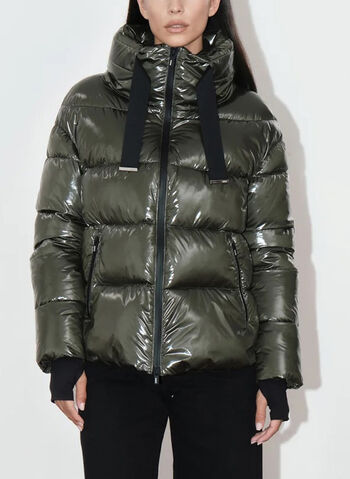 GIUBBOTTO LATINA BRIGHT LUCIDO, OLIVE, small