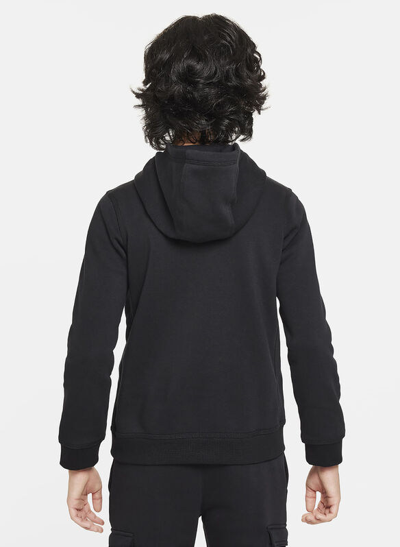 FELPA HOODIE RAGAZZO, 010 BLK, medium