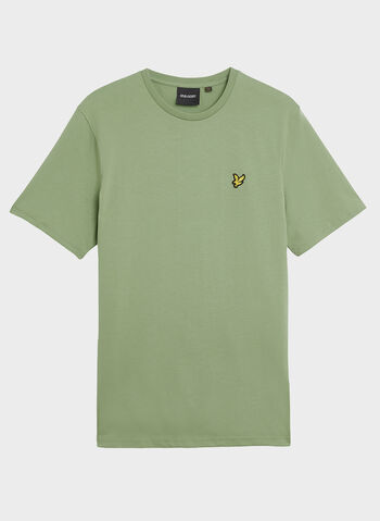 T-SHIRT PLAIN, X576 SMOKE GREEN, small