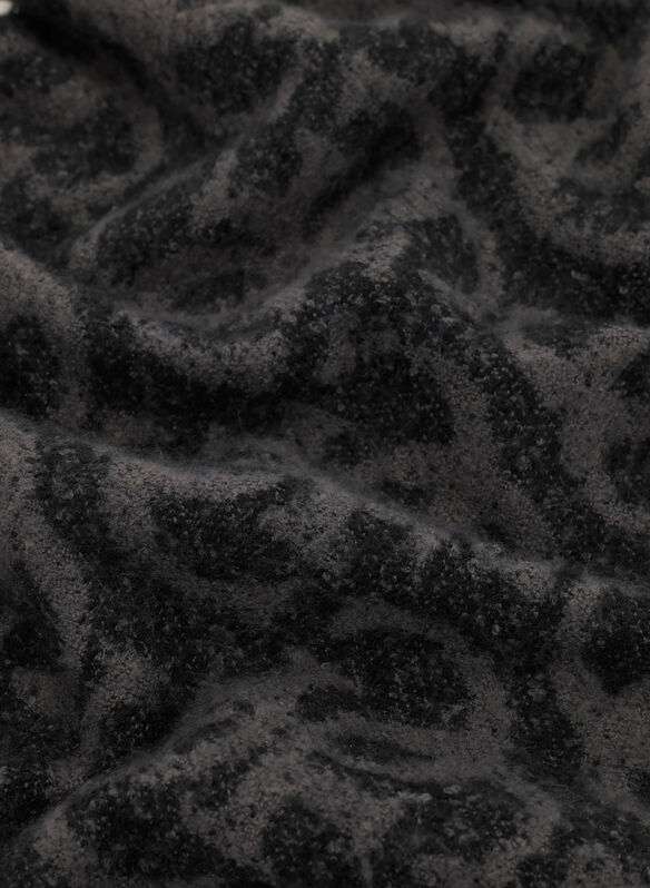 SCIARPA LOGATA JAQUARD, BLA BLK, medium