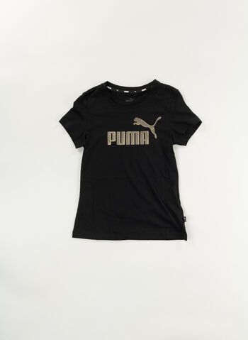 T-SHIRT ESS 2 LOGO RAGAZZA, 56 BLK, small