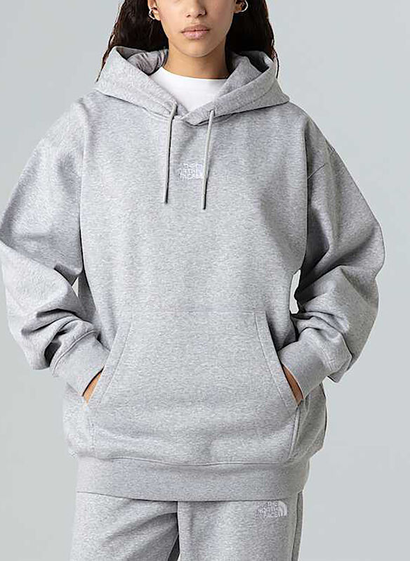 FELPA HOODIE ESSENTIAL, GREY, medium