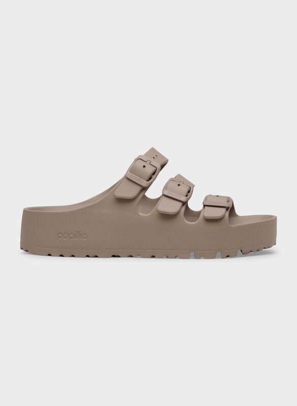 CIABATTA FLORIDA EVA PLATF 3 FIBBIE, - GRAYTAUPE, medium