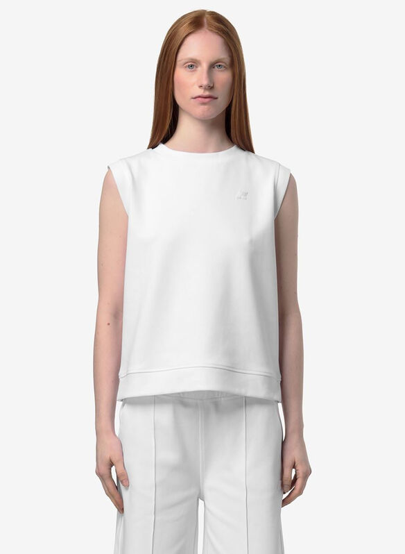 T-SHIRT LONJELLE INTERLOCK, 001 WHT, medium