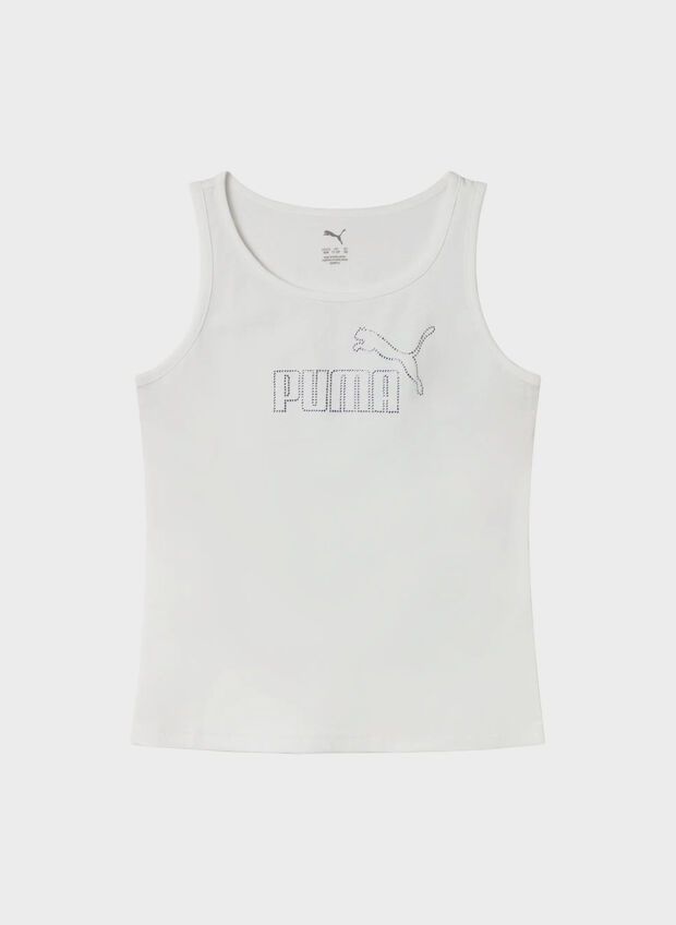 CANOTTA RHINESTONE LOGO CON STRASS, 02 WHT, large