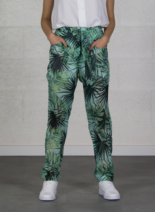 MOLLY BRACKEN PANTALONE FANTASIA PALME Verde Donna | Sport85