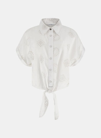 CAMICIA IN PIZZO SANGALLO, G011 WHT, small