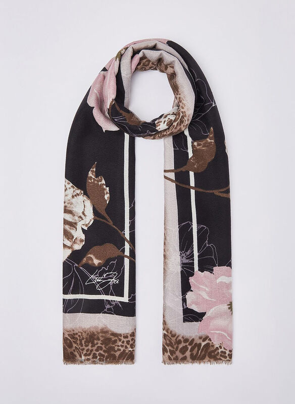PASHMINA FLOWERS, 00070 BLK, medium