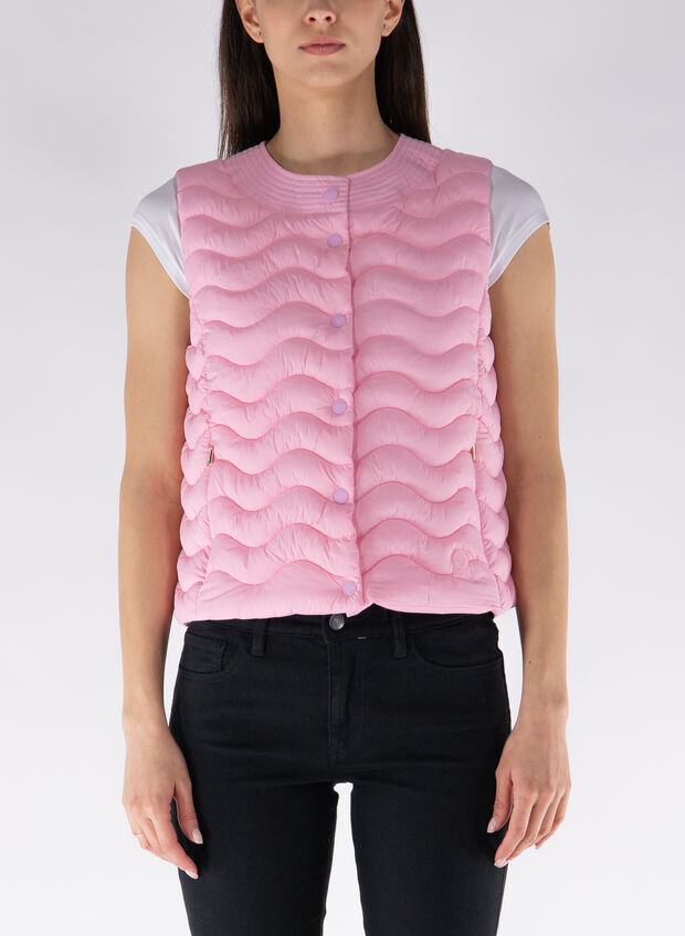 GILET SAGITTA COLLO CHANEL, 870XXX PINK, large