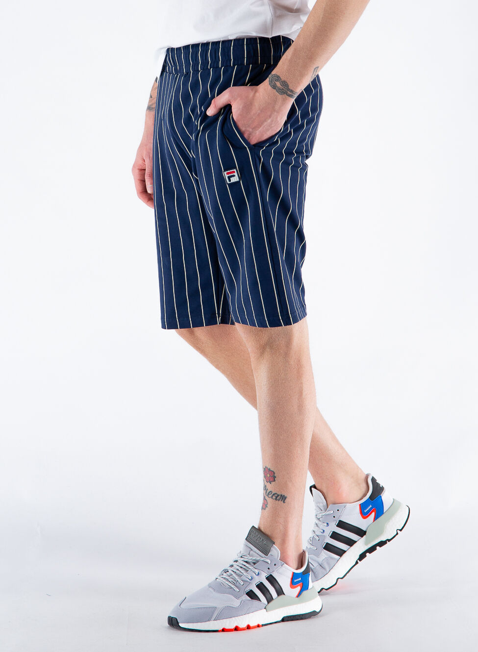FILA BERMUDA A RIGHE Bianco, Blu Uomo | Sport85