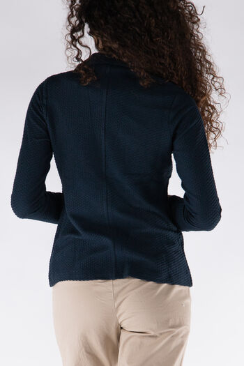 GIACCA BOTTONE NIDO D'APE, 99 BLK, small