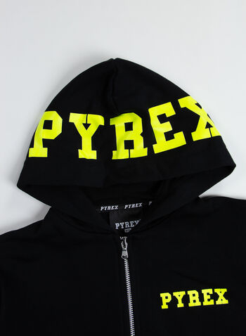 FELPA LOGO FLUO RAGAZZO, 11028BLKLIME, small