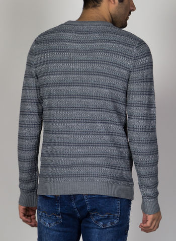 MAGLIONE RIGATO GIROCOLLO, , small