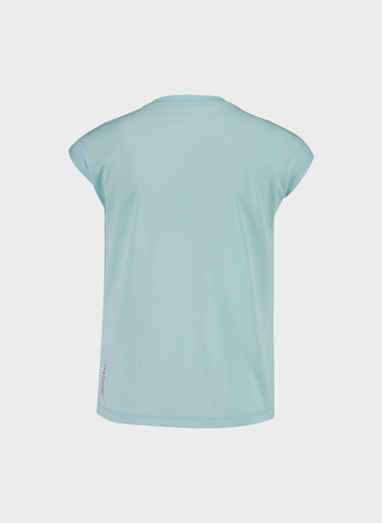 MAGLIA A COLLO AMPIO CON STAMPA FRONTALE FAST DRY RAGAZZA, , small
