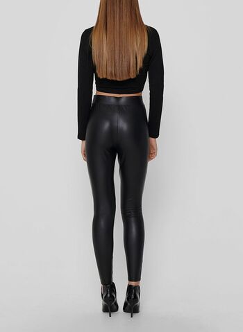 LEGGINGS NOOS COOL ECOPELLE, BLK, small
