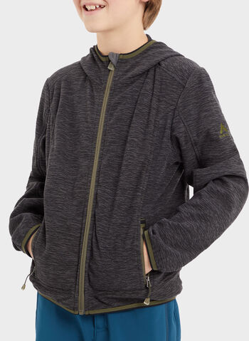 FELPA CHOCO FULL ZIP RAGAZZO, 935 BLK, small