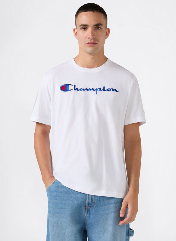 T-SHIRT MODERN LOGO, WW001 WHT, medium