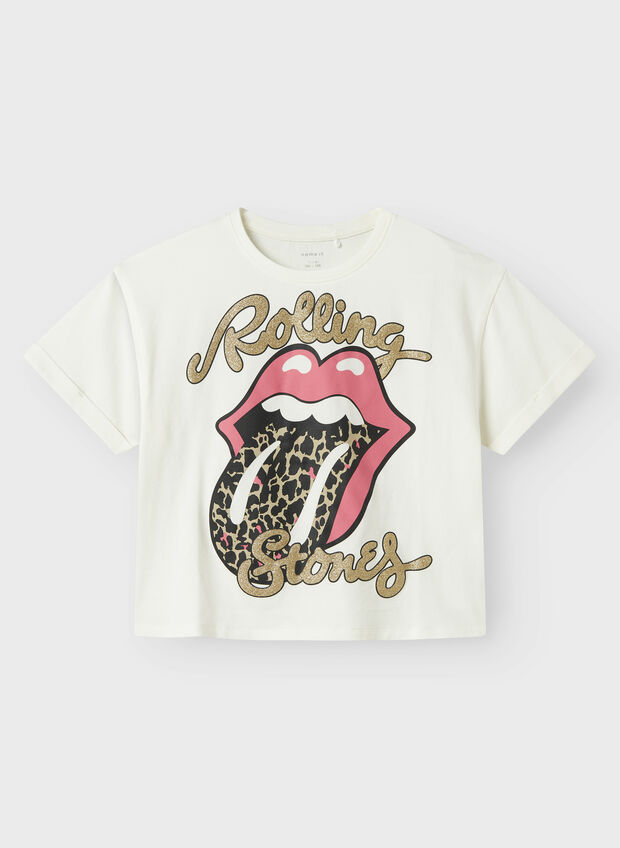 T-SHIRT ROLLING STONES RAGAZZA, CLOUD DANCER, large