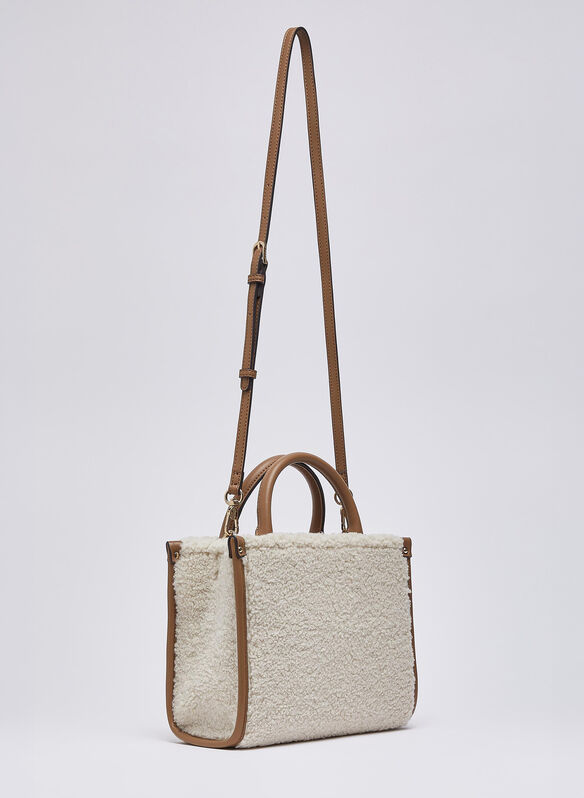 BORSA RIDHI S TOTE TEDDY, X0459 PANNA, medium