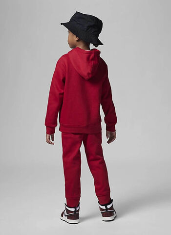 TUTA FULL ZIP + T-SHIRT ESSENTIAL JORDAN BAMBINO, R78 REDWHT, small