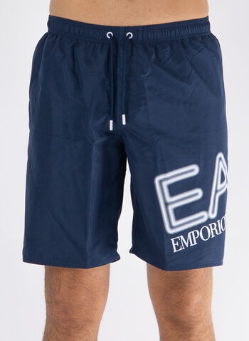 COSTUME BOXER BEACH CON LOGO, 00035 NVYWHT, small