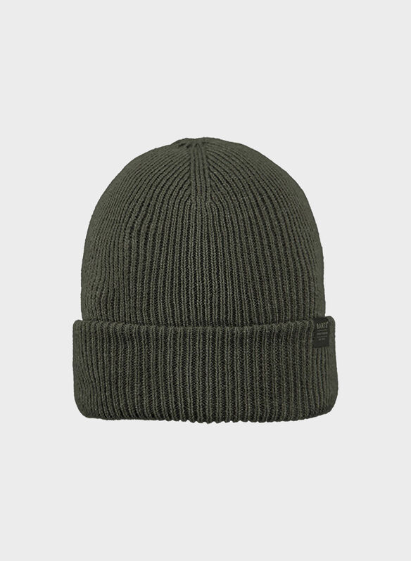 CAPPELLO IN MAGLIA KINABALU CON RISVOLTO UNISEX, 013N ARMY, medium